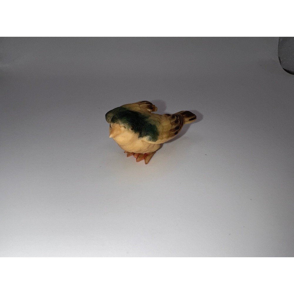 Vintage Miniature Hard Plastic Blue Winged Bird Trinket Shelf Mini Wild Animals